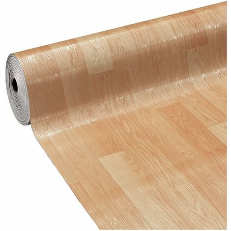 Pavimento Pvc Rivestimento Rotolo Vinile 31 Misure Design Legno Naturale Listelli Dis F - 100x800 cm