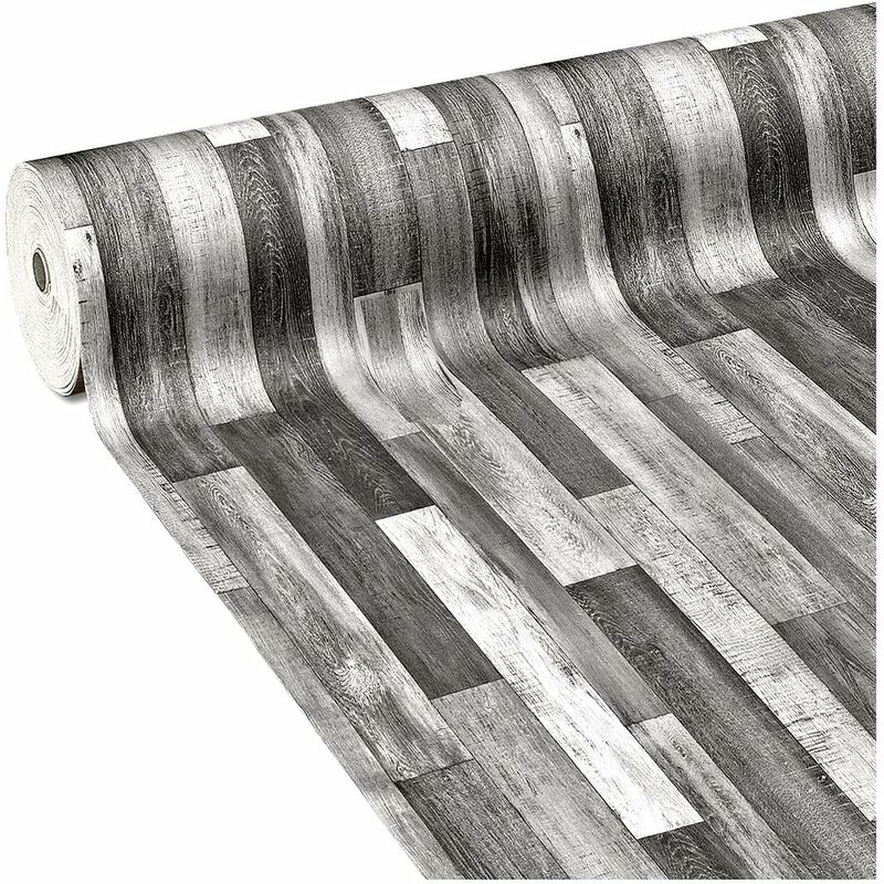 Sol Pvc Mousse Souple Tapis Rouleau Revêtement Conception de Bois de Parquet Stratifié - 50x1100 cm