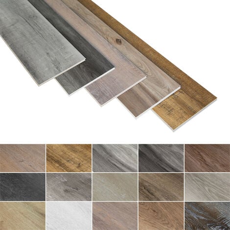 Pavimento vinilico SPC I4F Click Eco Perfect 23x122cm PS10-PS24 Pacchetto economico: 2.78 m² / 1 confezione, PS10 marrone cappuccino