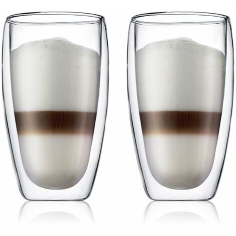 Pavina: set 2 bicchieri, doppia parete, 0.45 l
