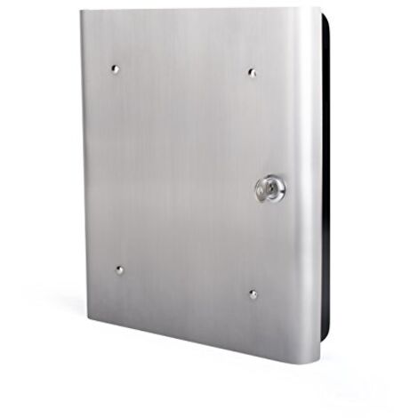 PAVO PREMIUM À CLÉS/KEY SAFE/CLÉ DE STOCKAGE AVEC UN MOTIF À L'AVANT POUR 54 TOUCHES - INOX/NOIR, EN MÉTAL, INOX/NOIR