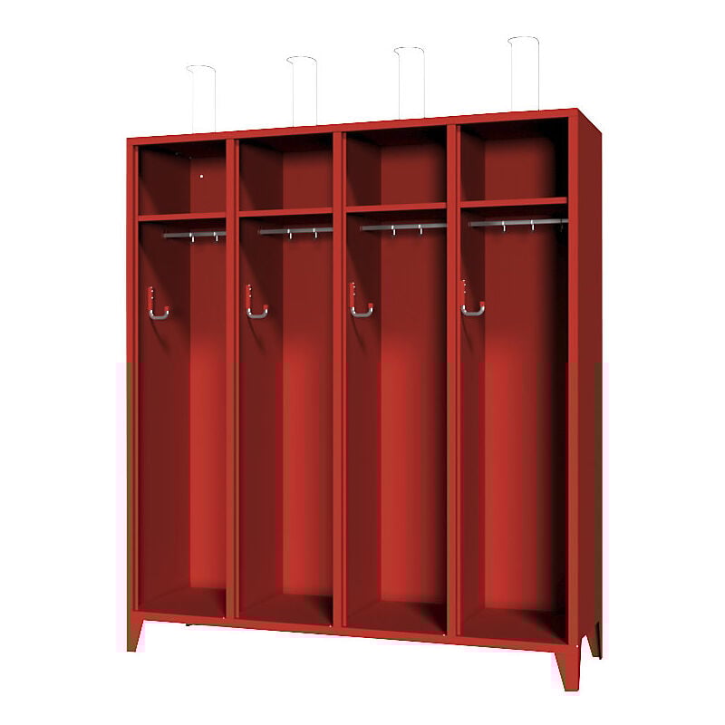 Armoire de pompiers sur pieds sans porte 4 - Pavoy