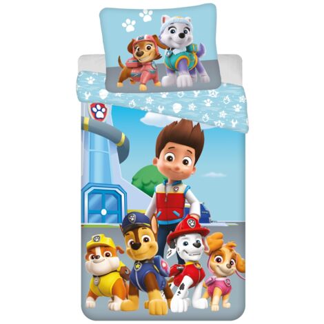 Paw Patrol Design Kuschelige Bettwäsche Baumwolle, 140x200 cm & 70x90 cm