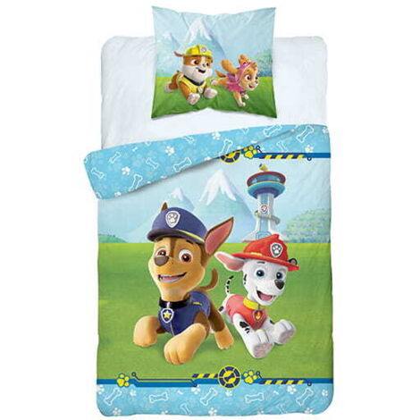 Paw Patrol Kinderbettwäsche 160x200 Baumwolle