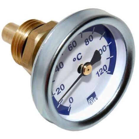 PAW Zeigerthermometer 1/2'' Ø50 mm mit blauer Skala passend für PAW K2, K3, K5 und K7 21721