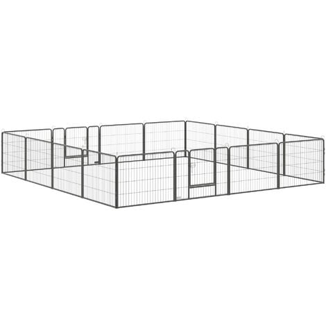 PawHut 16 Panels Heavy Duty Puppy Play Pen for Small 60Hcm