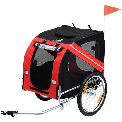 PawHut Bicycle Pet Trailer Dog Folding Jogger Stroller Carrier Cycle Luggage