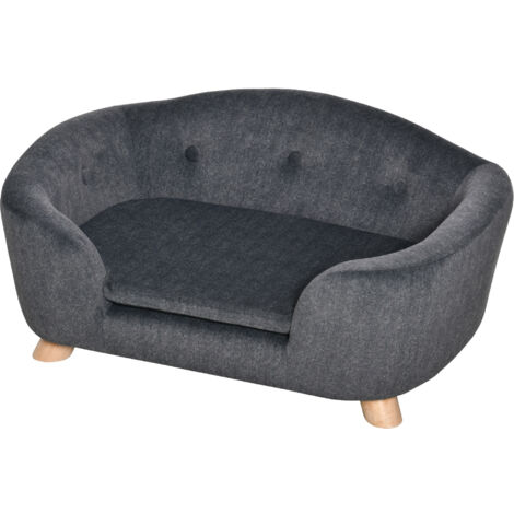 PawHut Divanetto per Cani di Taglia Piccola con Cuscino