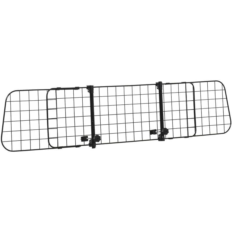 PawHut Heavy Duty Pet Dog Car Barrier Adjustable Ventilated Mesh Wire Guard