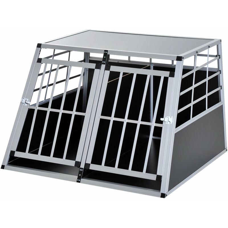 

Jaula Aluminio para Perros Transportín Aluminio de Perro 104x91x69 cm