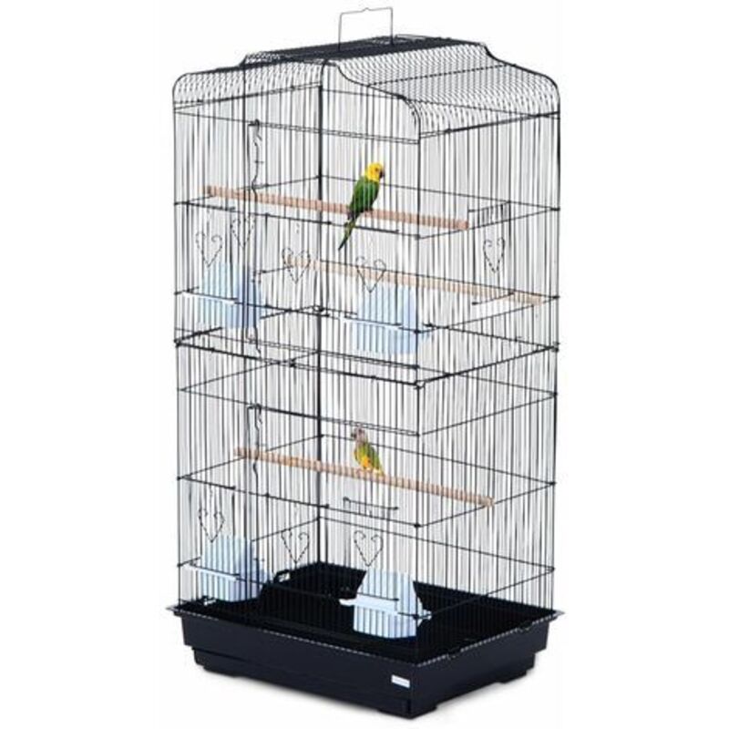 PawHut Jaula para Pájaros Pajarera para Pájaro Loro Canario Periquito