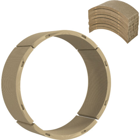 PawHut Katzen Kratzbrett, 8 Set Kratzpappe Recycelbar, Wellpappe Kratzmatten für Katzenlaufrad, Katzen bis 5 kg, 55 x 25,5 x 3 cm, Braun