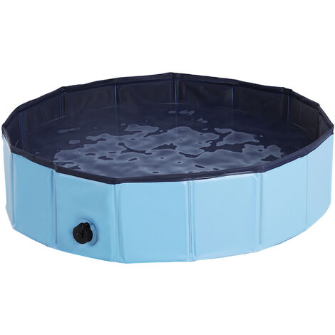 PawHut Pet Pool Swimming Cat Puppy Dog Indoor / Outdoor Foldable 80 cm Diameter