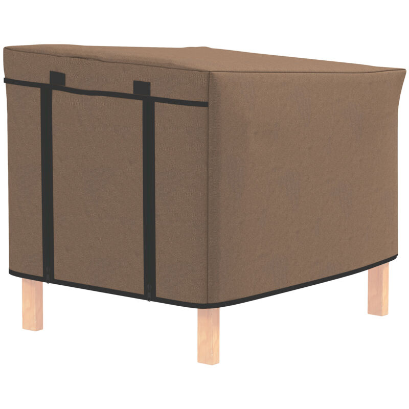 Rabbit Hutch Cover Guinea Pig Hutch Cover for Model X-D2-0047, Brown - Pawhut