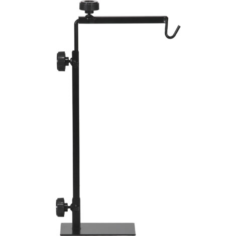 PawHut Reptile Lamp Stand, Adjustable Lamp Holder with Hook Hanging Base