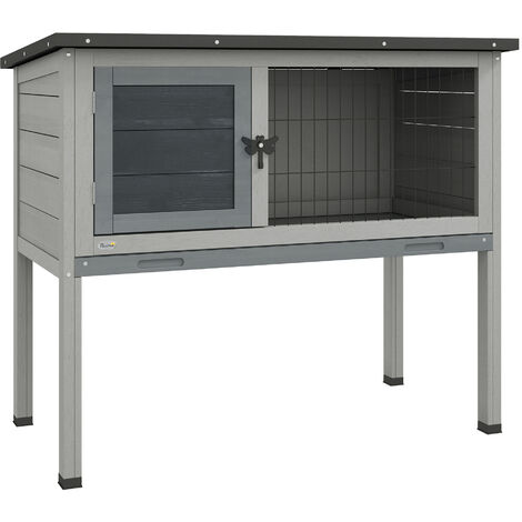 rabbit hutch with removable tray