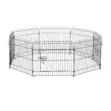 PawHut Welpenauslauf Welpenzaun Laufstall Freilaufgehege Welpengitter 5 Maßen (Maße: 71x61cm)