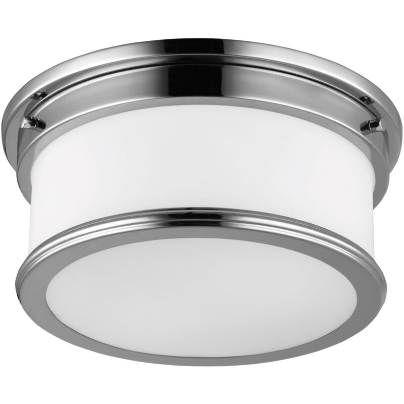 Payne - 2 Licht Badezimmer Unterputz Deckenleuchte Chrom Poliert Ip44, E27 - Elstead