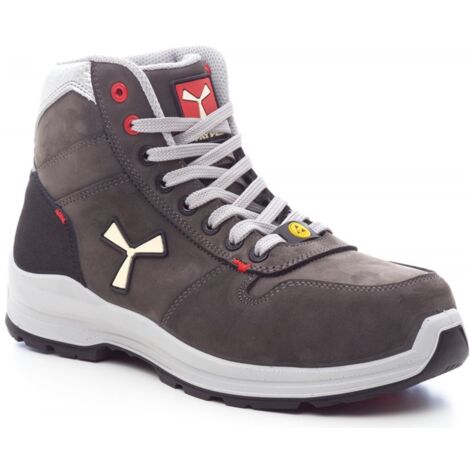 PAYPER Payper Sicherheitsstiefel Get Force mid 1445-0414-S1000 S3 ESD SRC DGUV Gr. 47 rauchgrau/weiß