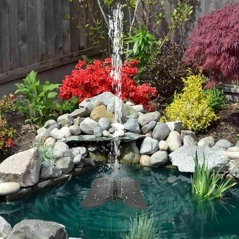 Paysage de piscine de jardin d'arrosage de fontaine d'eau de pompe solaire，HANBING