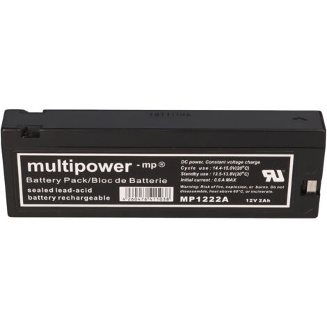 PB Akku Multipower MP1222A für Datascope Passport Accutorr - 12V 2Ah