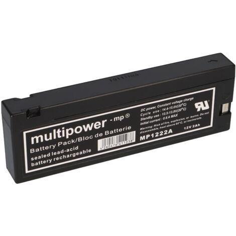PB Akku Multipower MP1222A für GE Vital Sign Pro 400 Monitor - 12V 2Ah