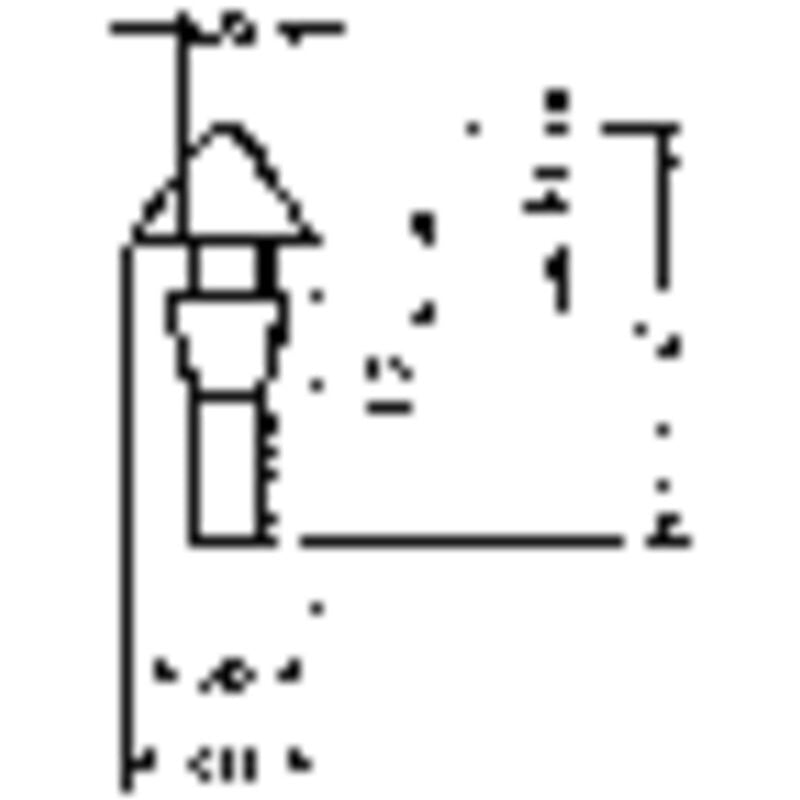 1345-01 Einrastpuffer Schwarz (ø x h) 15 mm x 9.6 mm 1 St. - Pb Fastener