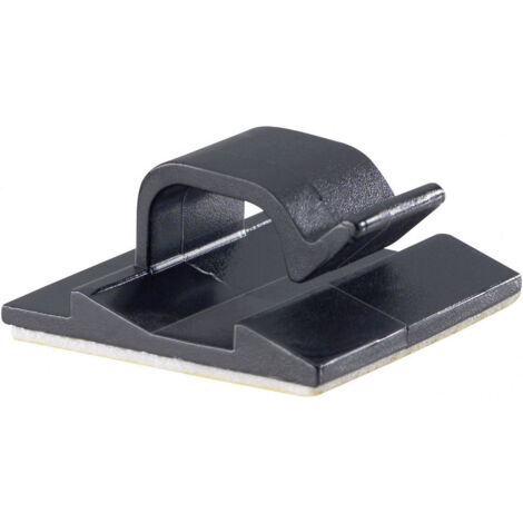 PB Fastener 5433-SW Clip de câble autocollant 5433-SW Plage de Ø du faisceau 8 mm (max) noir 1 pc(s)