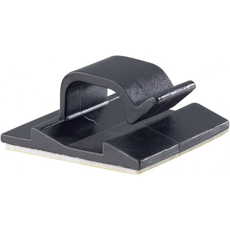 PB Fastener 5433-SW Kabelclip selbstklebend 5433-SW Bündel-Ø-Bereich 8 mm (max)   Schwarz 1 St.