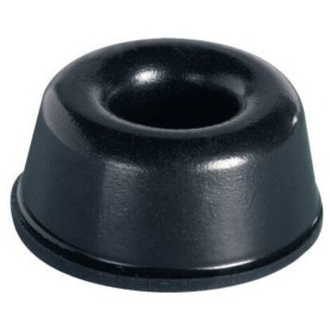 PB Fastener Piedino autoadesivo BS-17-BK-R-6 (Ø x A) 22.3 mm x 10.2 mm PU Nero Contenuto 6 pz.