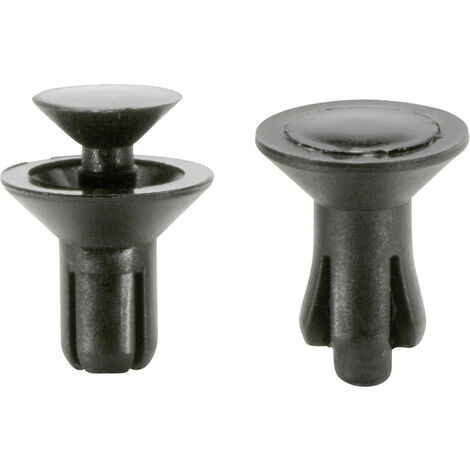 PB Fastener  SRCS-4090B Spreizniete Loch-Ø 4.2 mm  Schwarz 1 St.