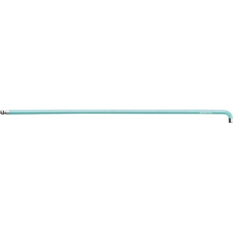 PB Swiss Tools 6-kant-Winkelschraubendreher 90° - 100° lang, mit Kugelkopf und kurzem Schenkel pulverbeschichtet, Sechskant: 1,5 mm