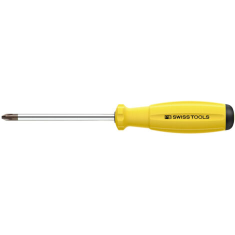 PB Swiss Tools Schraubendreher, für Phillips, mit 2K-SwissGrip-Heft, ESD, Kreuzschlitzgröße 1