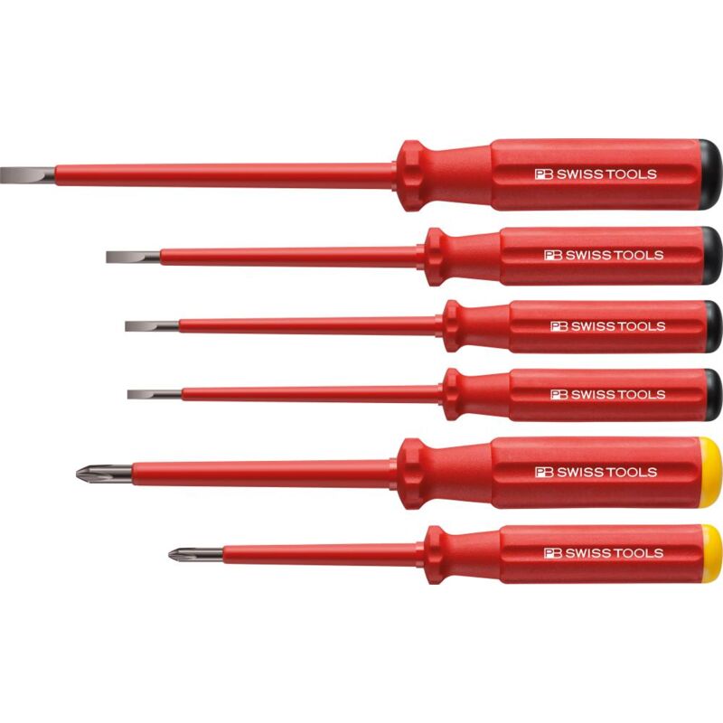 Pb Swiss Tools - Schraubendreher-Satz vde 6-teilig Schlitz/PH im Karton Classic