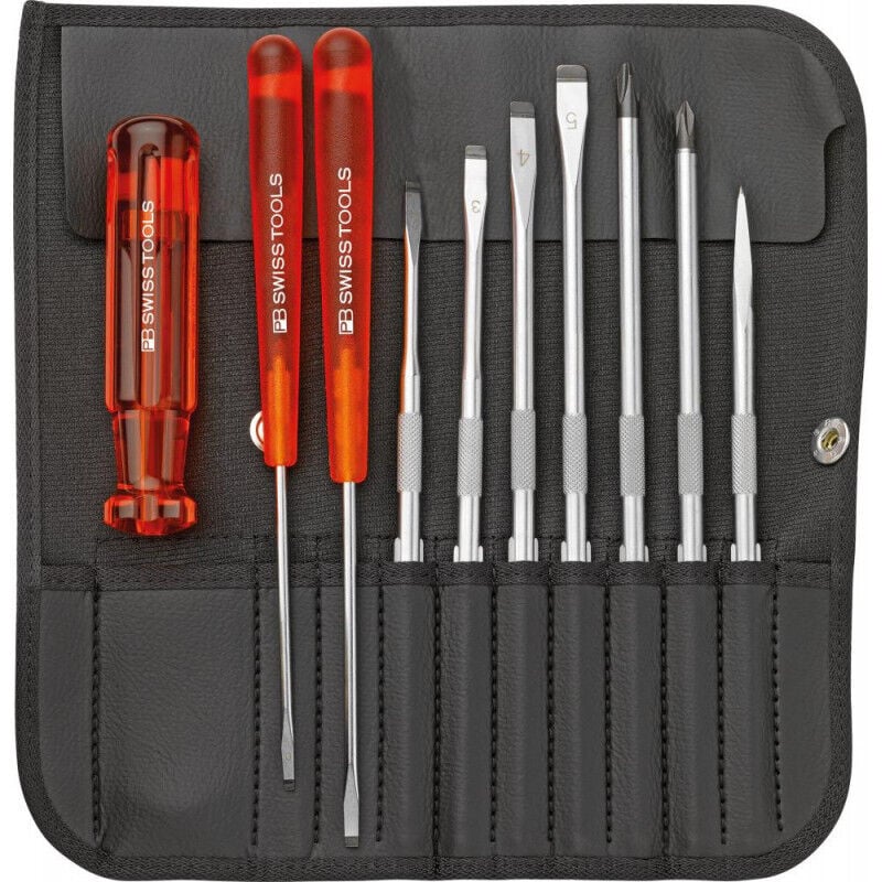 Set Lames interchangeables 10-unités in Pochette enroulable pb Swiss Tools