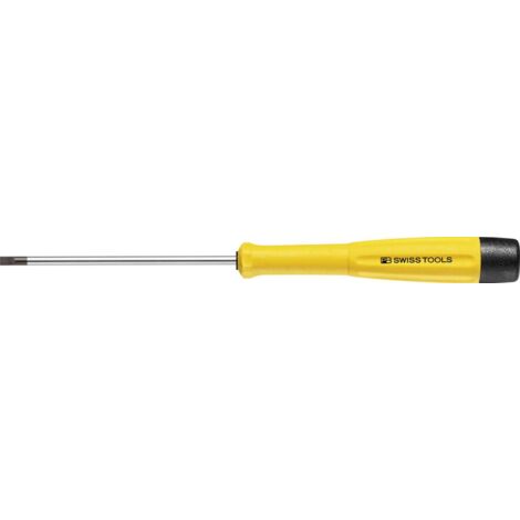 PB SWISS TOOLS Tools Elektronik- Schraubendreher ESD,Schlitz 2,5x0,4x80mm