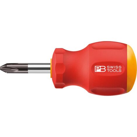 PB SWISS TOOLS Tools Schraubendreher Stubby PH1x 30mm SwissGrip