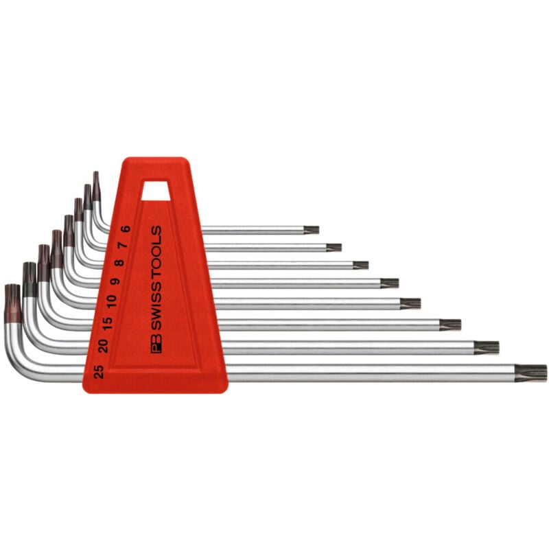 Image of Pb Swiss Tools - Winkelschraubendreher-Satz, mit Bohrung, für Torx, 8-teilig