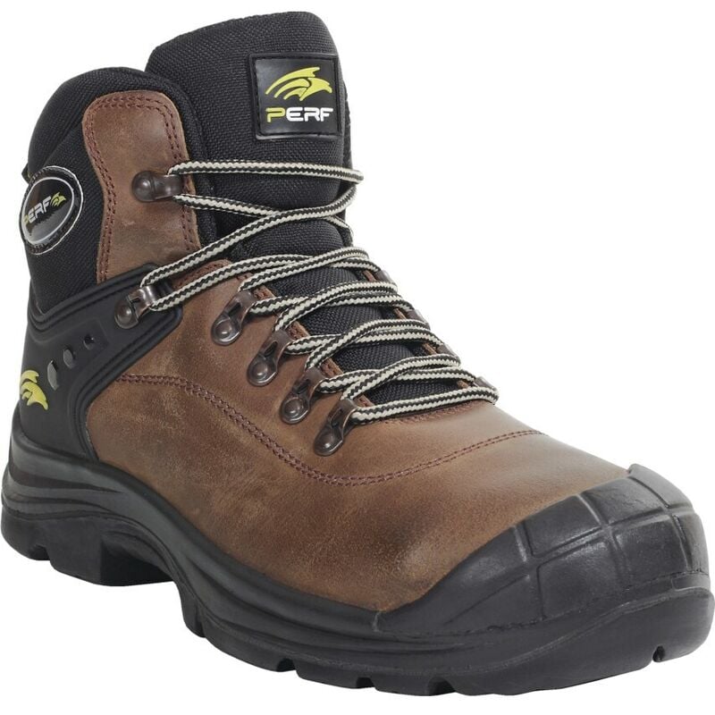 Perf PB1C Torsion Pro Brown Hiker Safety Boots - Size 8