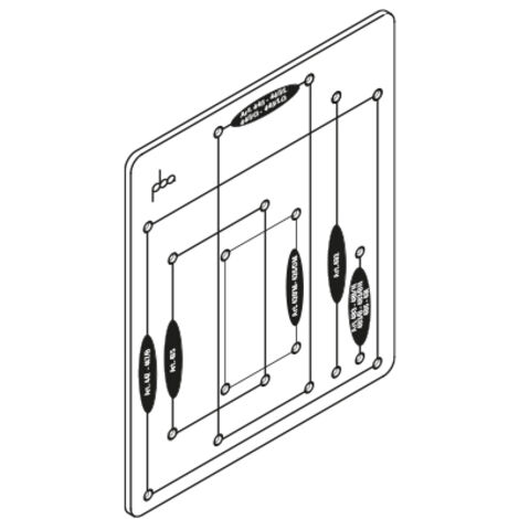 pba Bohrschablone