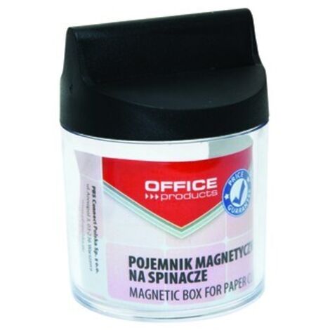 PBS Connect - Porta graffette magnetico, trasparente e rotondo