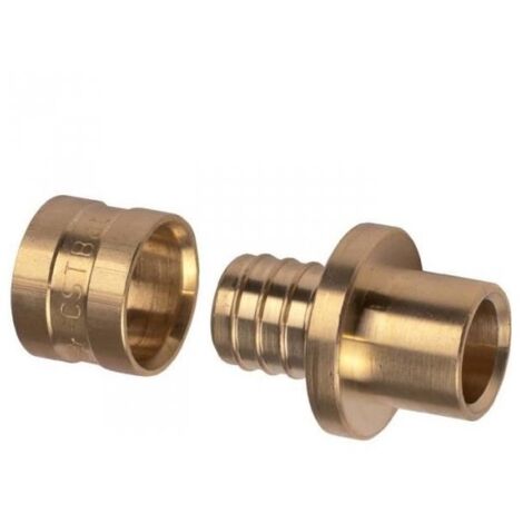 Pbtub AC1616 - Straight sliding PER fitting - PER/Copper Ø13x16-16mm