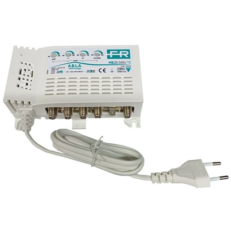 Tableau tv Fracarro 4 entrées 3+DAB 4.5 u T2 20dB 223618