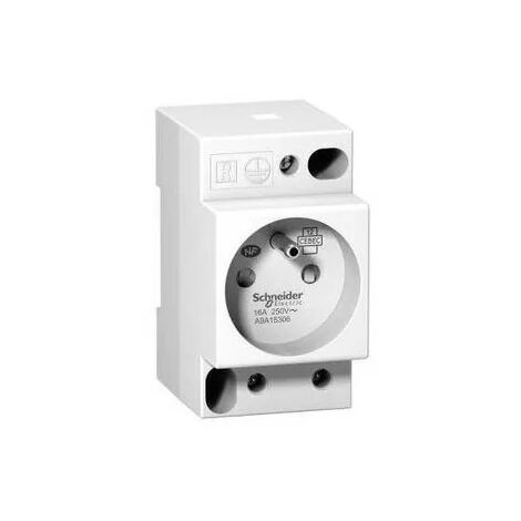 Schneider A9A15306 Prise de courant modulaire 16A 2P+T standard français 250V