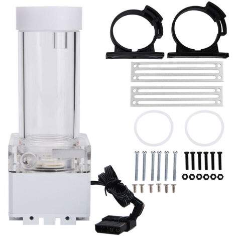 PC 800L/h Wasserpumpe mit Schnellkühlung – Kühlkopf 4 Meter – 17 cm, Weiß