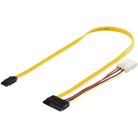 PC Datenkabel, 1,5 Gbit/s/3 Gbit/s/6 Gbit/s, SATA Standard Stecker  SATA L-Typ Stecker.