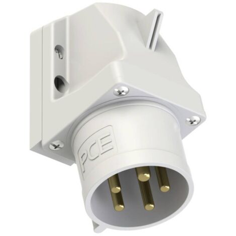PC Electric Power Twist 525-1 presa murale grigia 32 A IP44