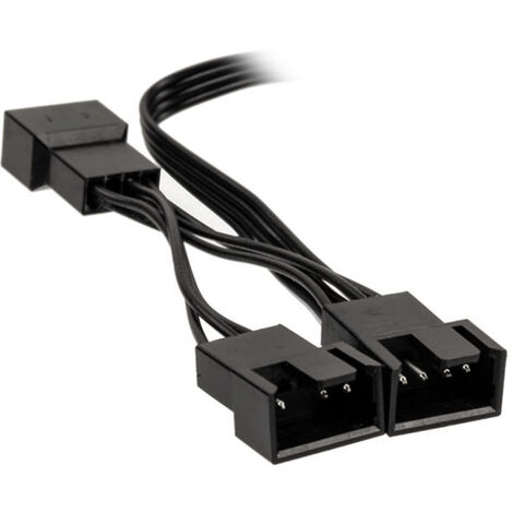 PC-Lüfter Y-Kabel [1x PC-Lüfter Buchse 4pol. - 3x PC-Lüfter Buchse 4pol.] 0.35 m Schwarz Kolink