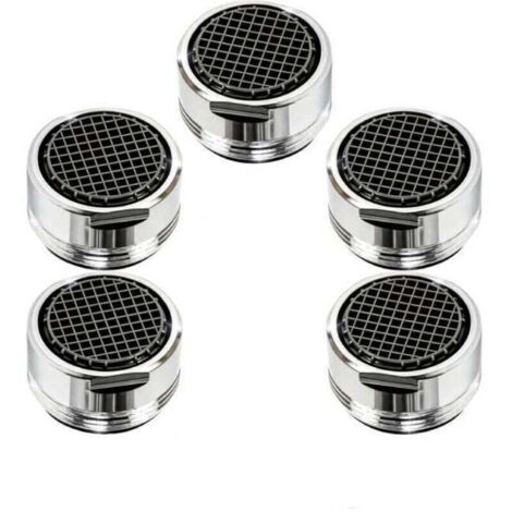 PC M24 Wasserhahn-Luftsprudler aus verchromtem Messing – Wassersparend mit Kalkfilter – Spart bis zu 60 % Wasser und Energie – Wasserdurchflussrate 5 l/min
