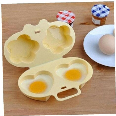 pc micro-ondes braconnier micro-ondes fleur forme oeuf vapeur cuisson casserole braconnier vaisselle oeuf frit outil